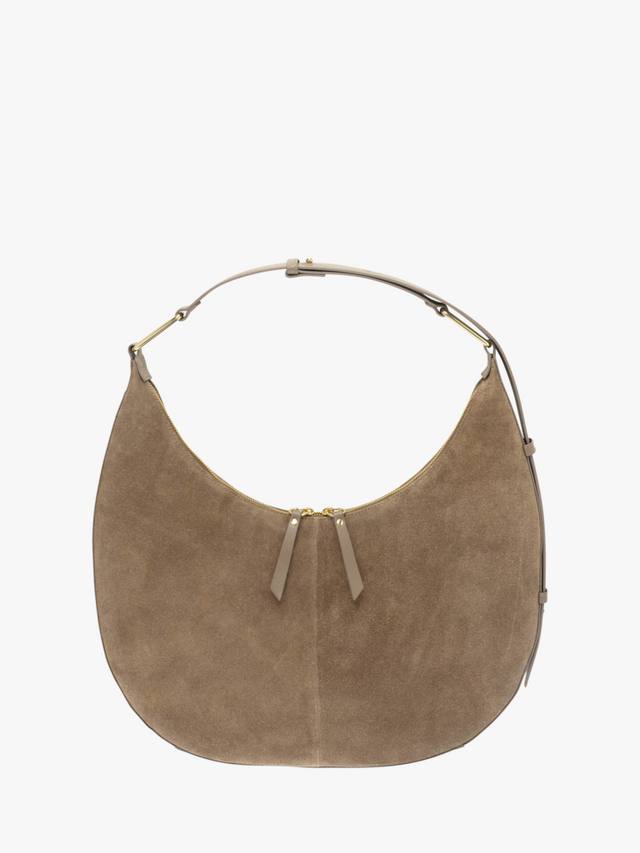 

Сумка через плечо Nora из замши и кожи Apatchy London, Mushroom