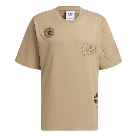 

Футболка adidas originals Pattern Logo Round Neck Short Sleeve HA1494