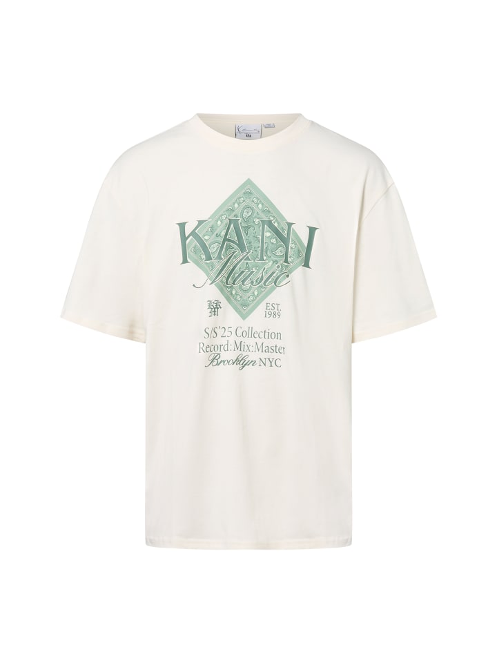 

Футболка с музыкальным узором Paisley цвета экрю Karl Kani, Белый, Футболка с музыкальным узором Paisley цвета экрю Karl Kani