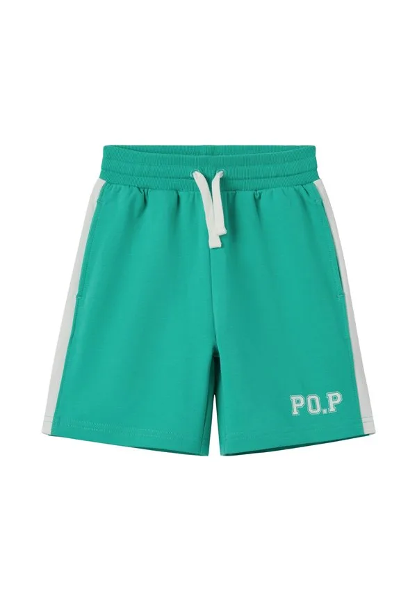 Спортивные брюки с регулируемой талией и боковыми полосками Polarn O. Pyret, Bright Aqua