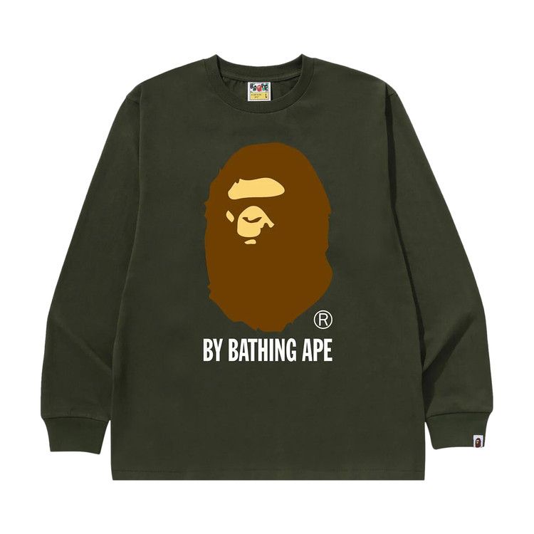 

Футболка BAPE By Bathing Ape Long-Sleeve Tee, Olive Drab