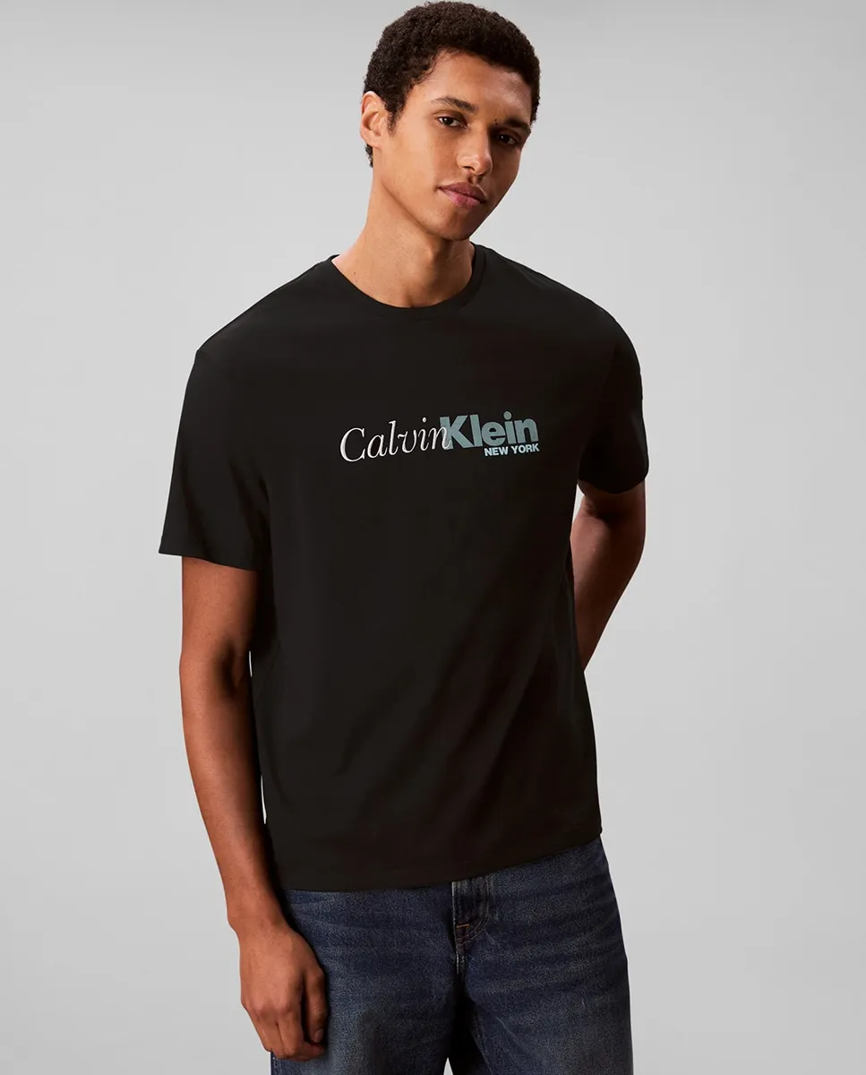 

Мужская повседневная футболка Calvin Klein, черный