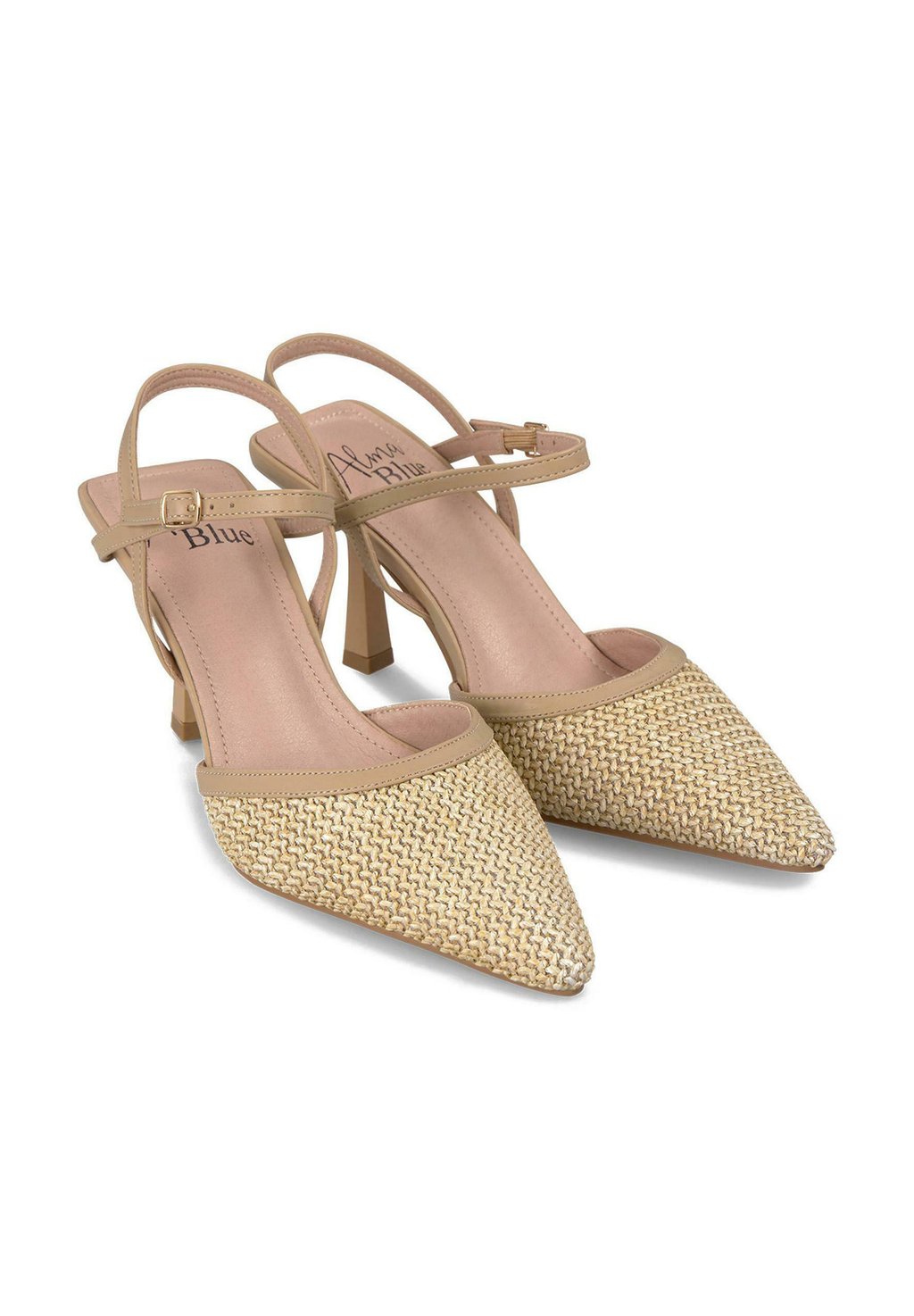 Классические туфли на каблуке CON PUNTERA AFILADA Y CIERRE CON HEBILLA - High heels Alma Blue, светло-коричневый — фото 2