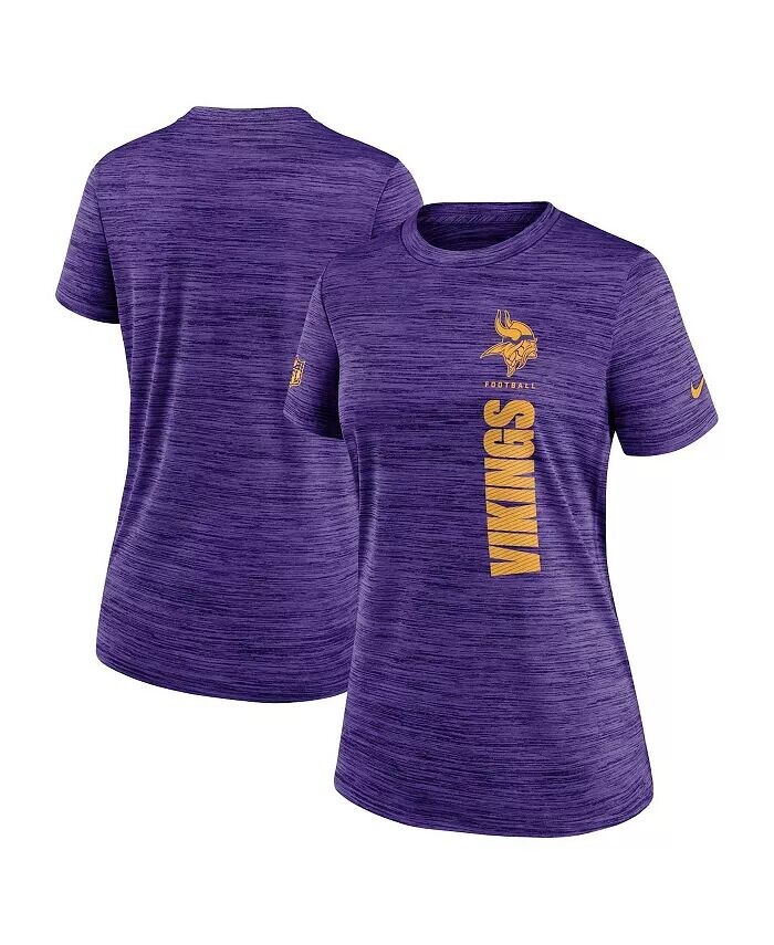 

Женская фиолетовая футболка Minnesota Vikings Velocity Performance Nike