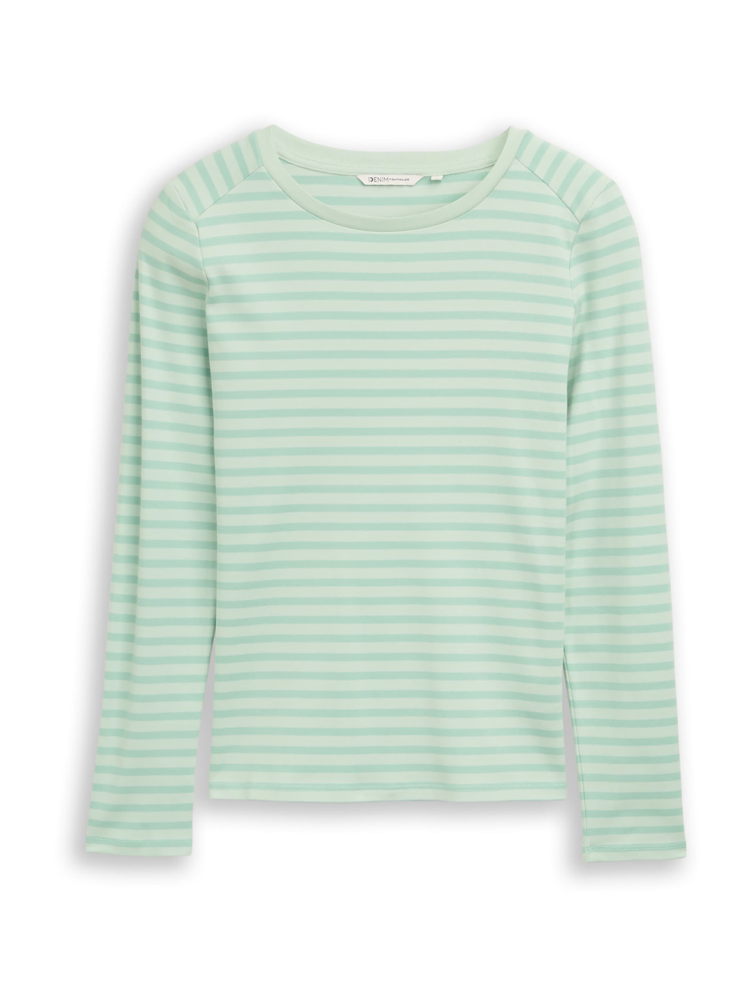 

TOM TAILOR DENIM Лонгслив в светло-зеленом цвете