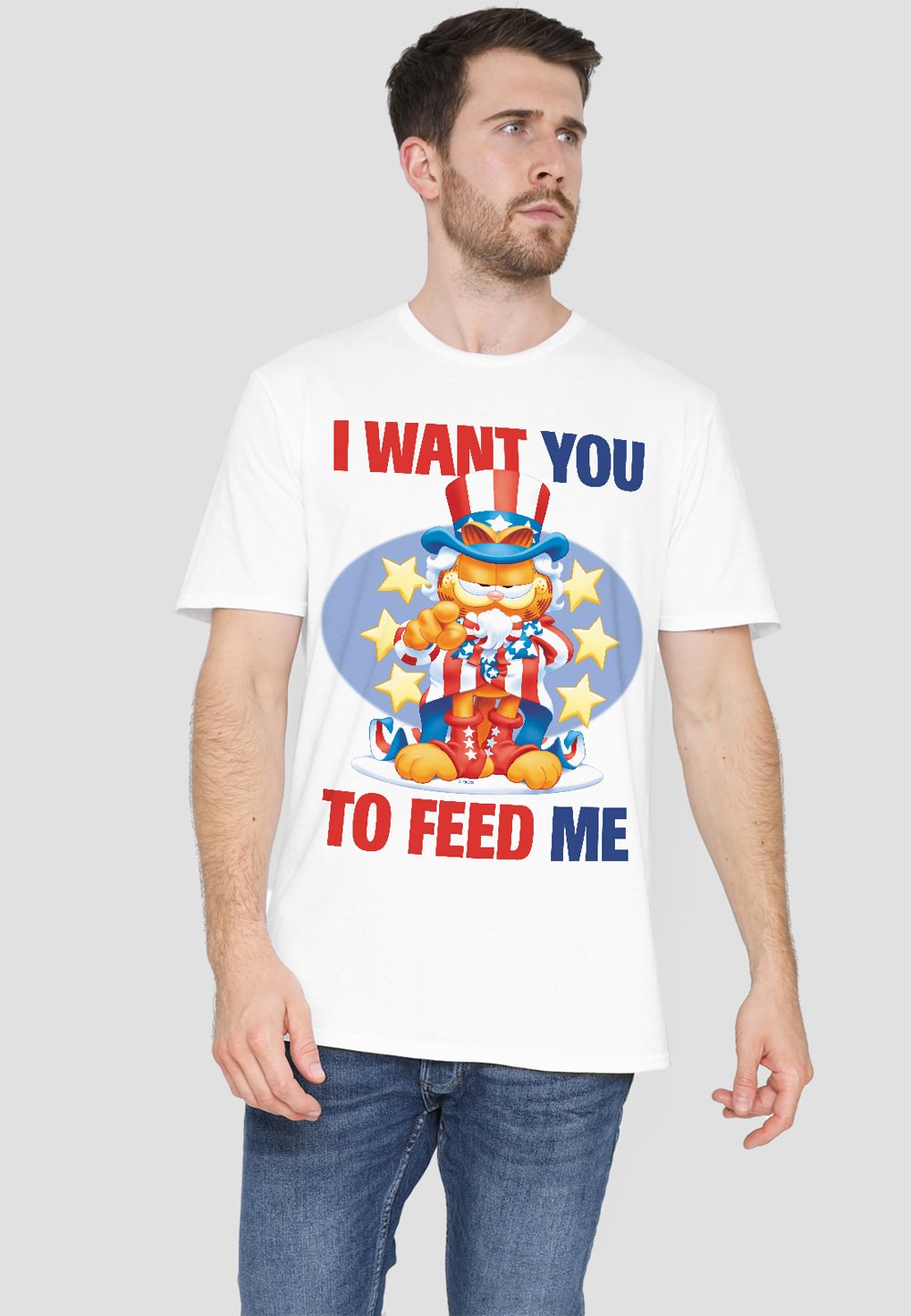 

Футболка с принтом GARFIELD I WANT YOU Cotton Soul, белый