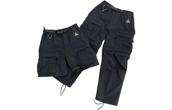Брюки acg smith summit cargo pocket bundle feet breathable casual long pants black Nike, черный — фото 2