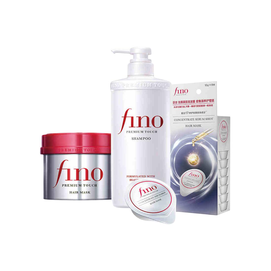 

Прозрачный увлажняющий шампунь-сыворотка маска для волос набор шампунь и кондиционер очищение Fino