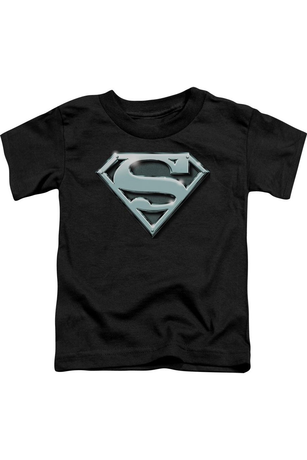 

Футболка с коротким рукавом "Супермен: Хромированный щит" для малышей Gildan, черный