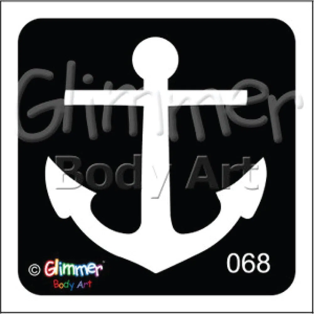 Трафареты для блестящих тату Gli ммer Body Art, 5 шт Glimmer Body Art