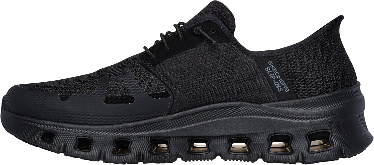 Мужские кроссовки Skechers Glide-Step Pro с противоскользящей подошвой, черный — фото 2