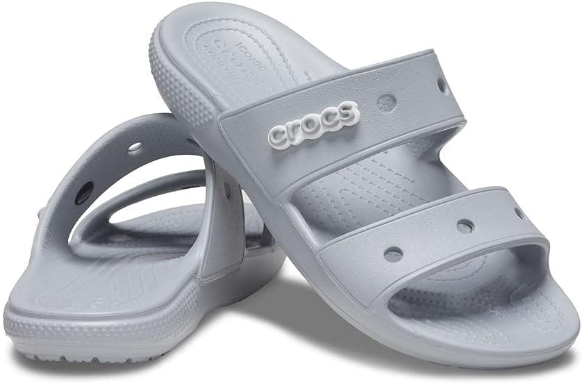 Унисекс сандалии Crocs Classic с улыбкой, светло-серый — фото 3