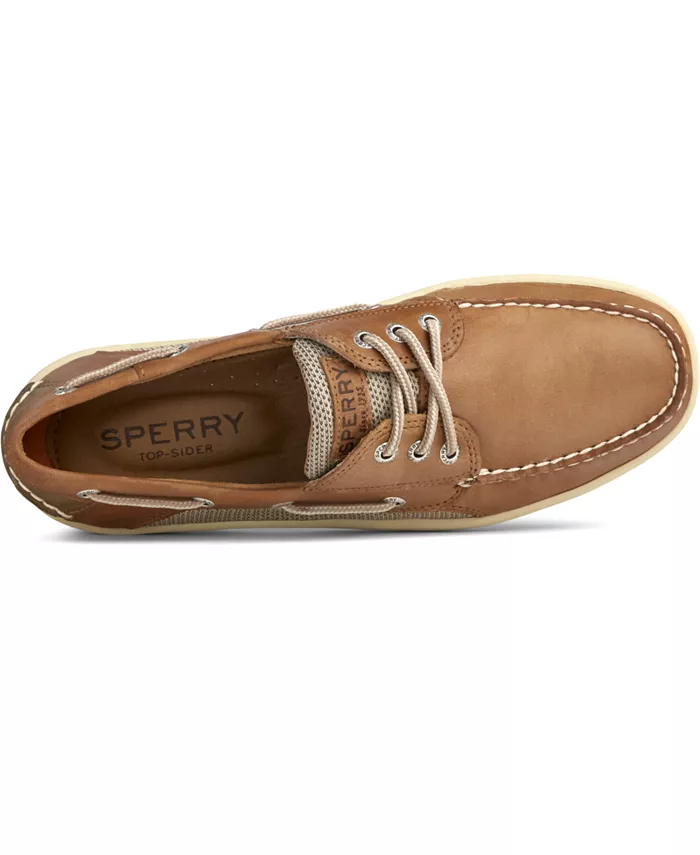 Мужские лодочные туфли Billfish с 3 отверстиями Sperry, коричневый/бежевый — фото 4