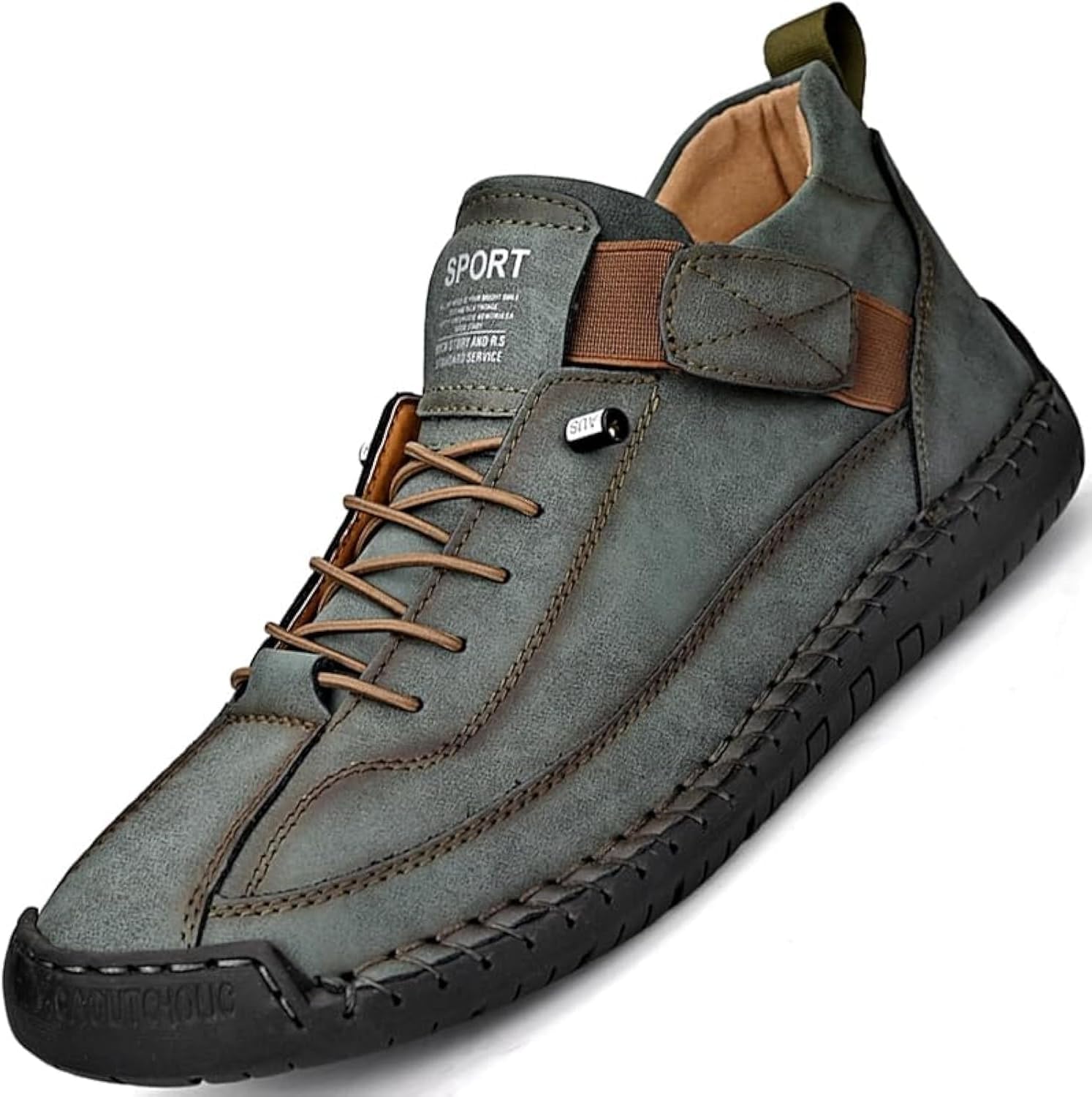 

Мужские кожаные туфли LZDZN для мужчин, лоферы, повседневные, мужские ботинки черного, коричневого, хаки, синего и зеленого цвета, больших размеров, ручная работа, модные