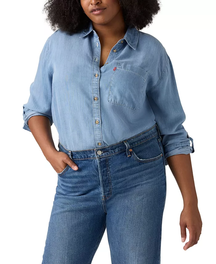 

Рубашка Darlene больших размеров Levi's, синий