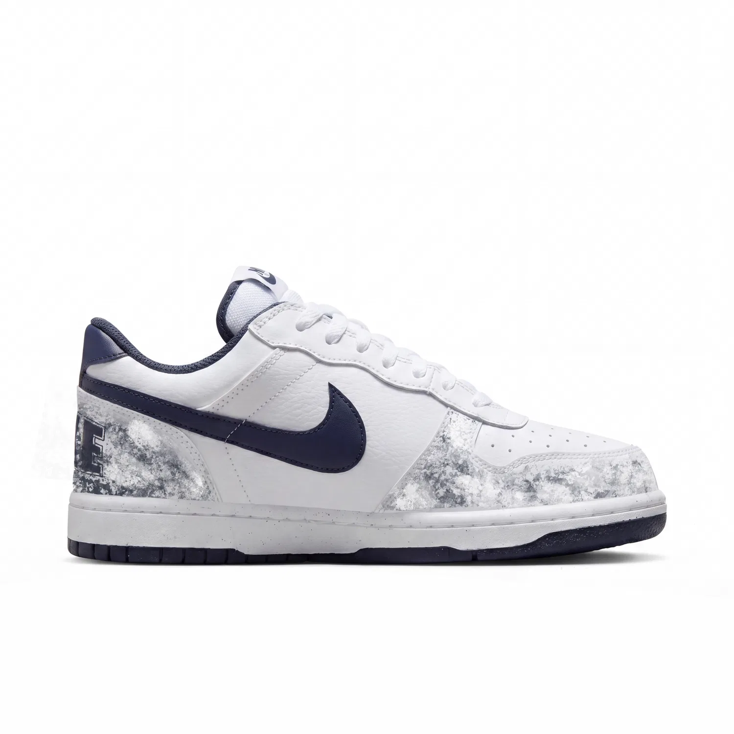 Кроссовки скейтборд Nike Big Low бело-синие — фото 3