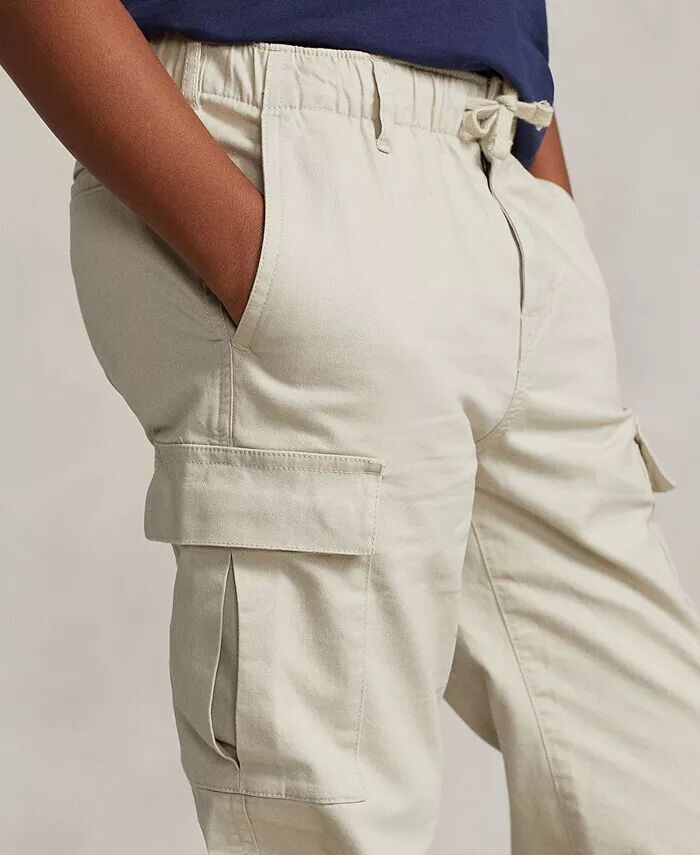 Брюки-карго стрейч-чинос Big Boys Polo Ralph Lauren, синий — фото 3