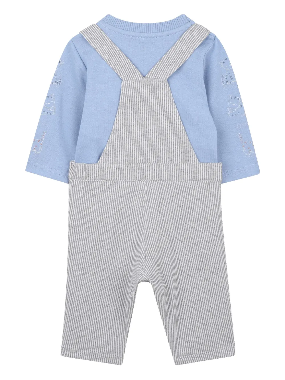Комплект из комбинезона и шапки с нагрудником Kenzo Kids, синий — фото 4