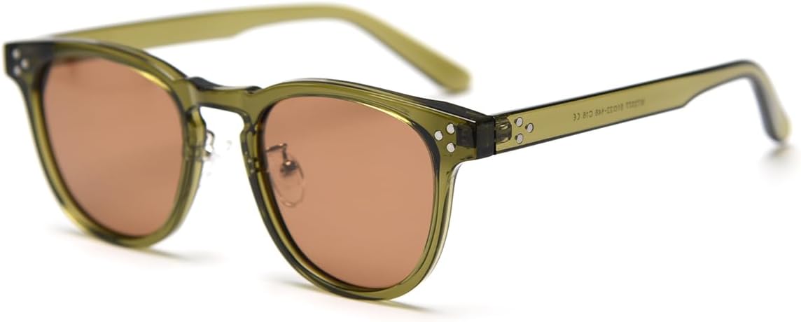 

Солнцезащитные очки Tr90 в квадратной оправе, ретро, ​​поляризованные, для женщин, для мужчин, с защитой от УФ-излучения UV400, унисекс, в корейском стиле weiyuchen, Olive Green Brown