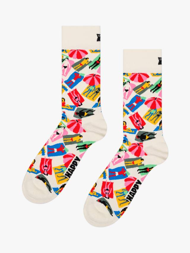 

Носки для ленивого дня Happy Socks, белый/разноцветный