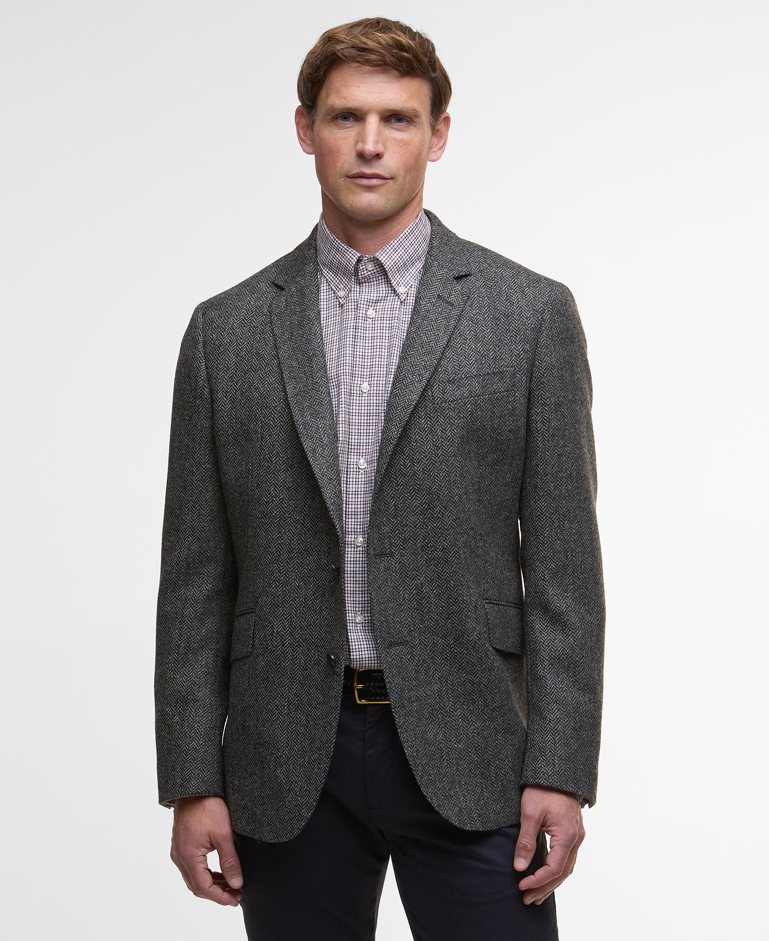 

Блейзер Barbour Firth Moons Herringbone, серый