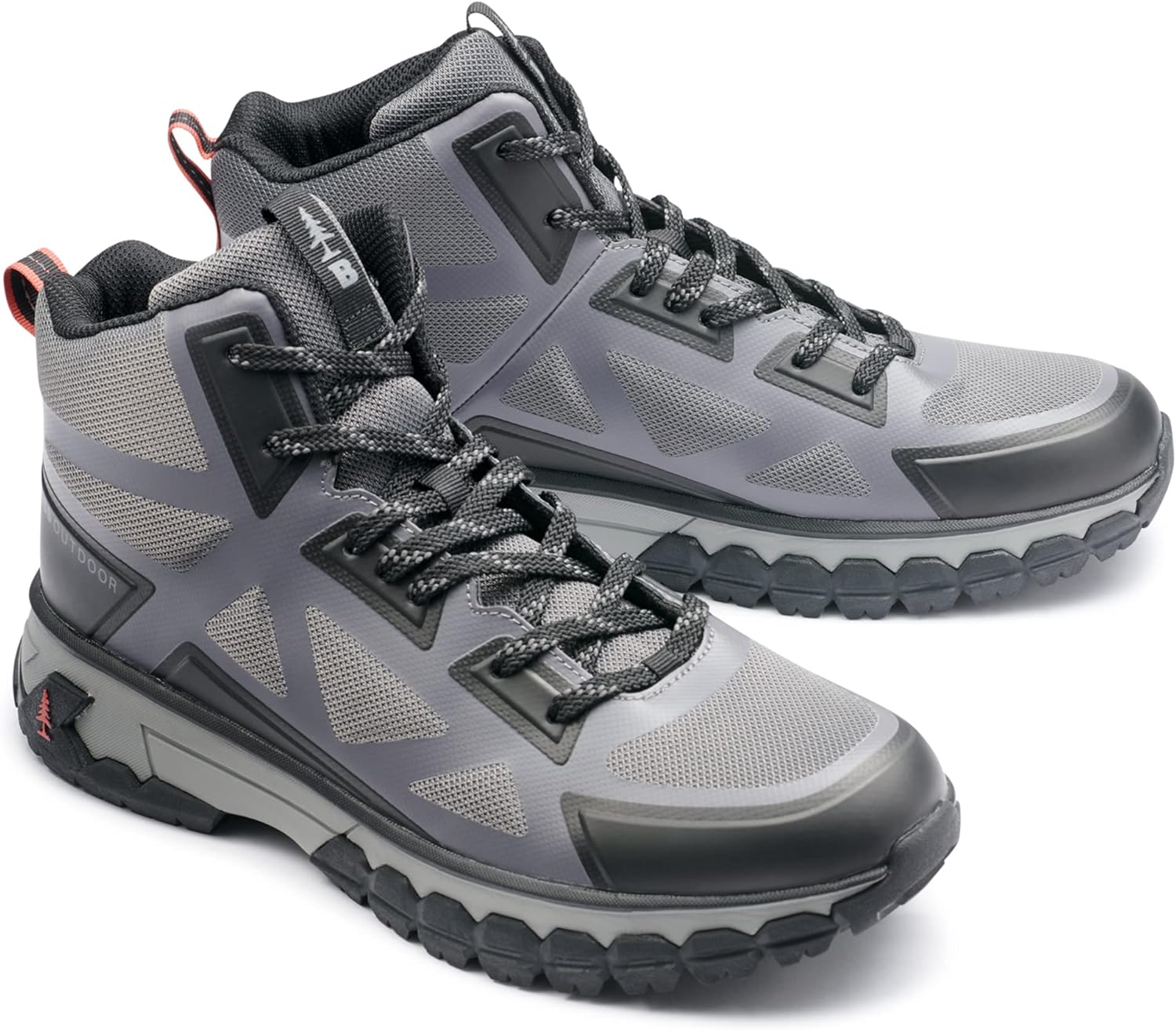 

Мужские походные ботинки BASS OUTDOOR Peak Seamless среднего уровня, Gargoyle