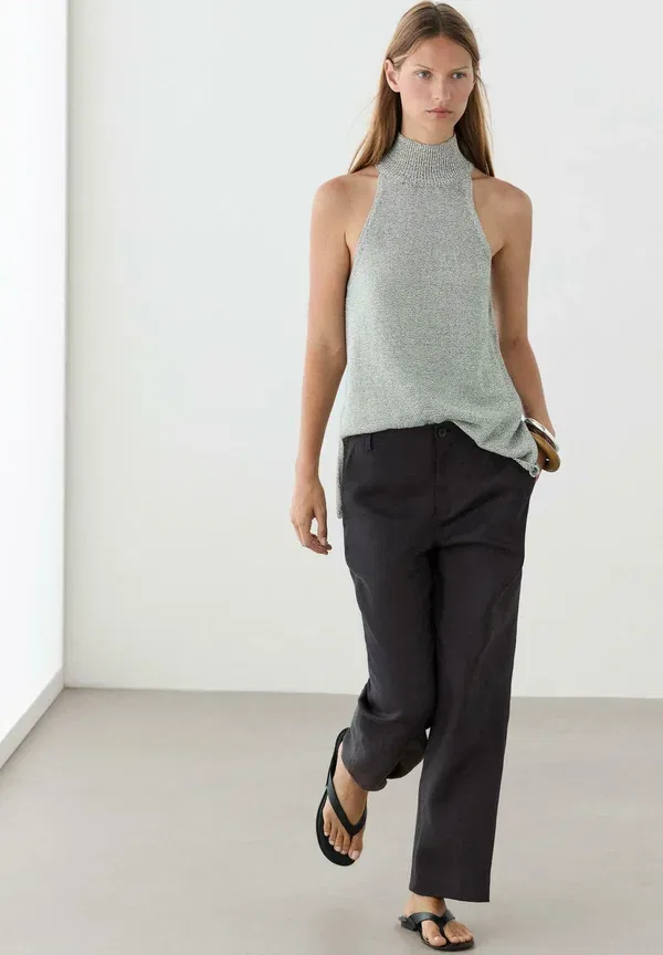 Брюки Massimo Dutti, темно-синий — фото 4