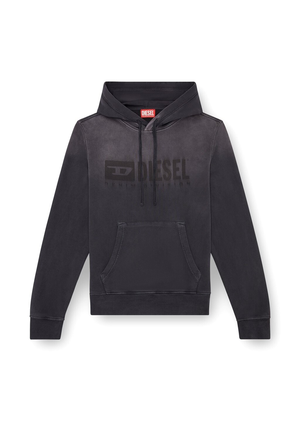 

Толстовка с капюшоном Diesel, черный