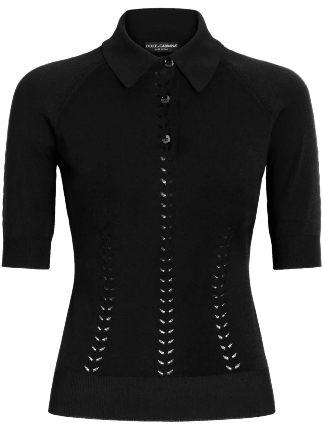 

Dolce & Gabbana топ тонкой вязки, черный