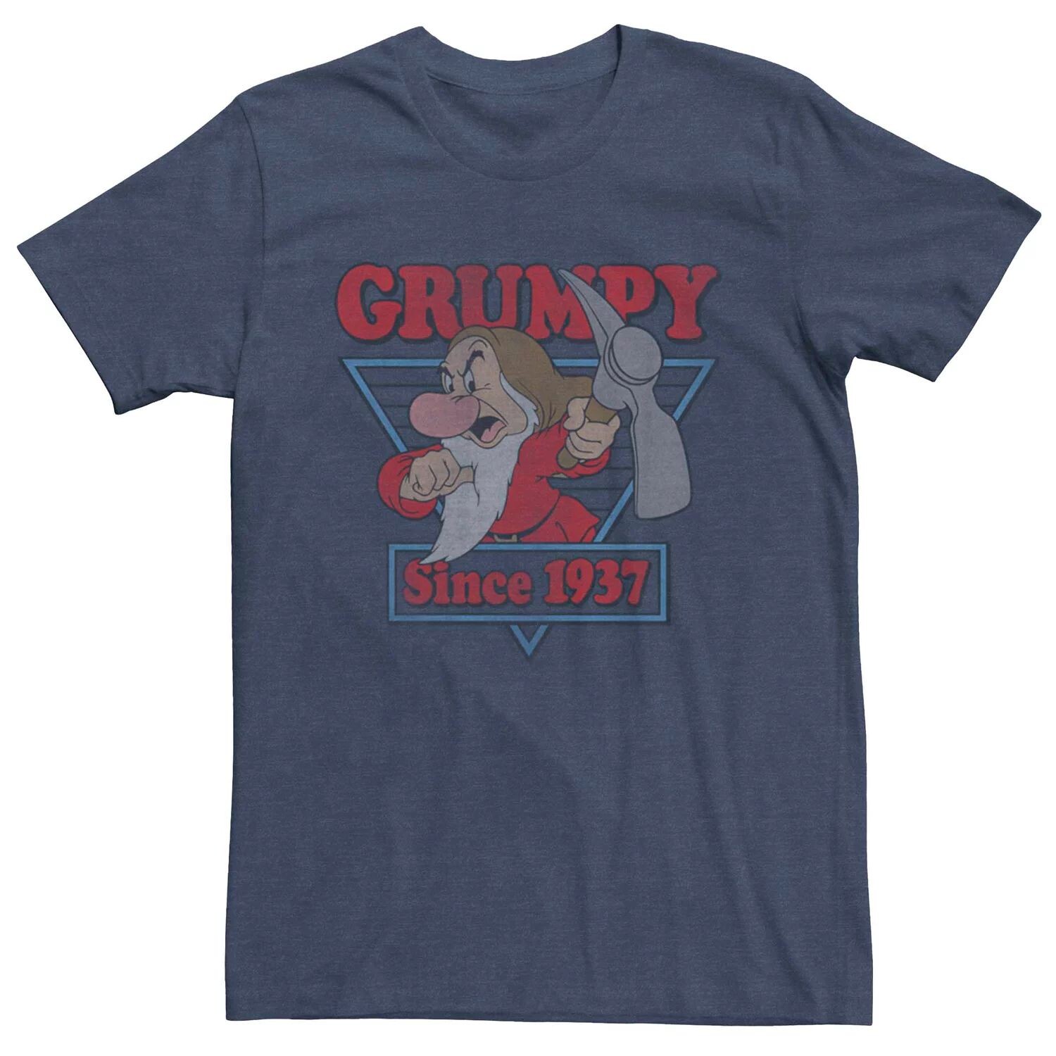 

Мужская футболка с логотипом Disney Snow White Grumpy с 1937 года Licensed Character