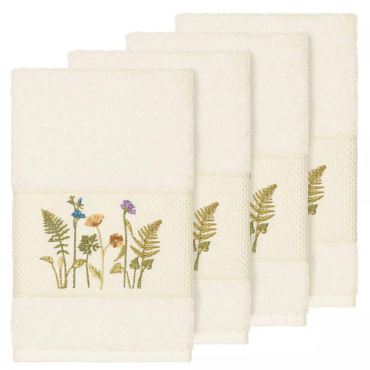 

Linum Home Textiles Набор украшенных полотенец для рук Serenity, белый