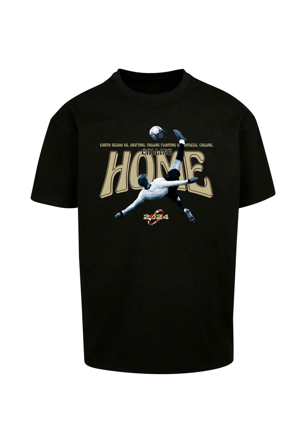 

Футболка с принтом CALLING HOME TEE Upscale by Mister Tee, черный