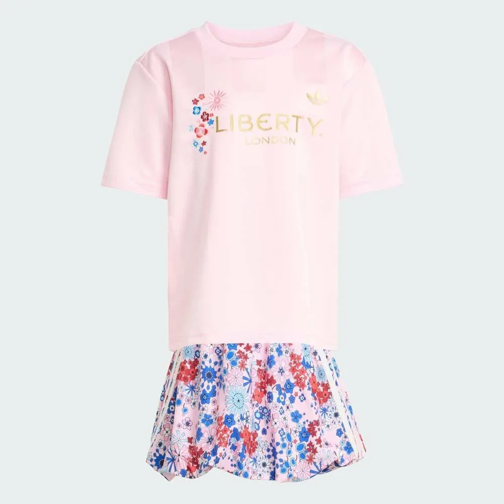 Комплект x Liberty London: юбка и футболка Adidas, pink — фото 4