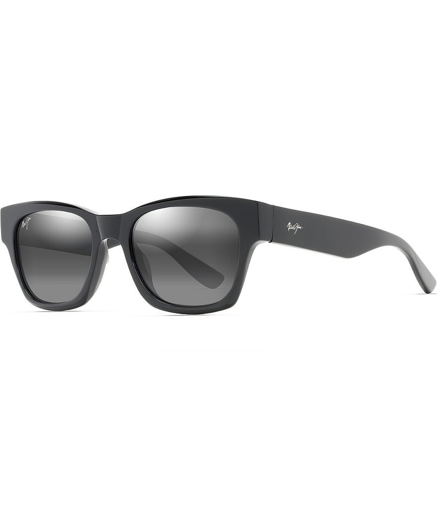 

Солнцезащитные очки унисекс Maui Jim Valley Isle PolarizedPlus2, квадратные 54 мм, черный