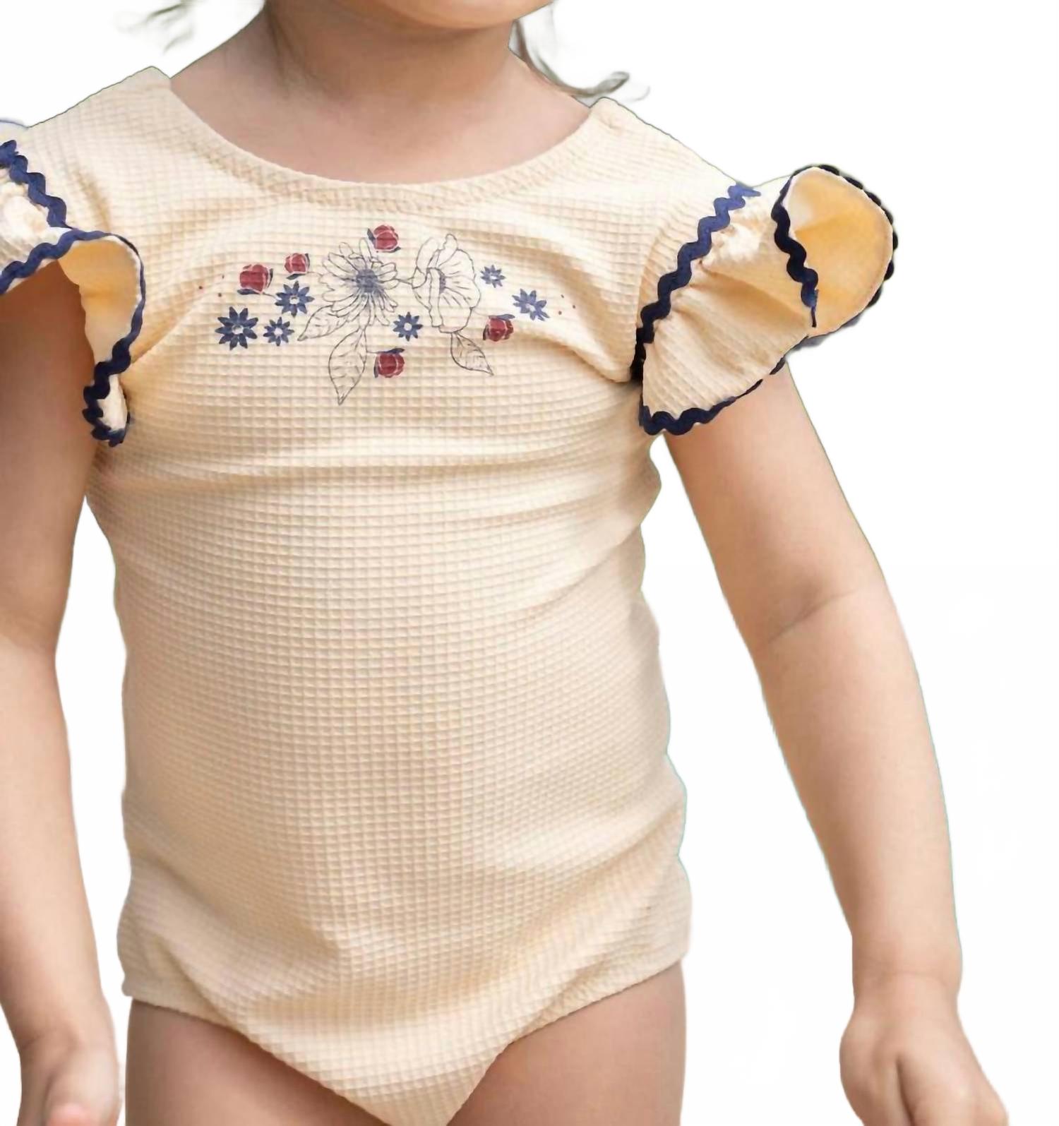 

Купальник для девочек Shi кремового цвета Konges Sløjd, кремовый