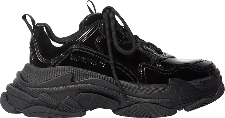 

Кроссовки Balenciaga Triple S Sneaker 'Black Patent', черный