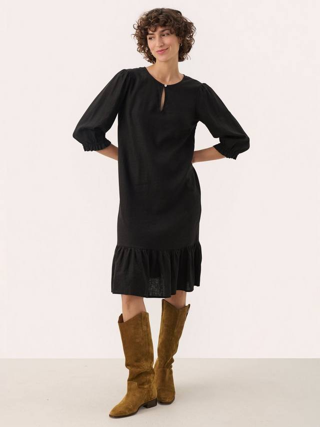 

Платье Nimi с рюшами и расклешенным подолом Part Two, Black