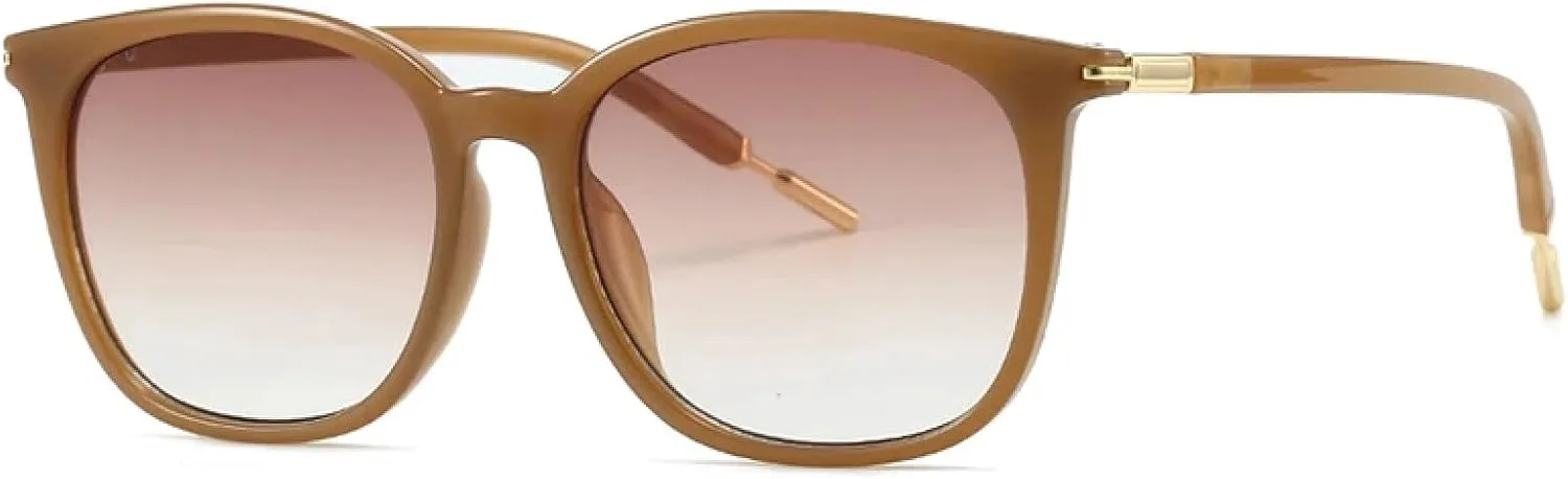 

Модные солнцезащитные очки-гелевые очка для женщин, ретро-очки с градиентным покрытием, защита от УФ-излучения UV400 для мужчин HHZZYVY, Tea Tea Gradient