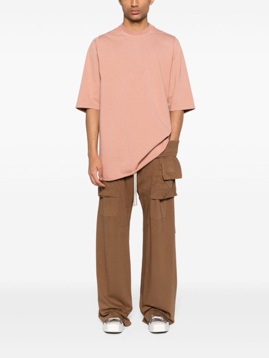

Rick Owens DRKSHDW футболка из органического хлопка, розовый