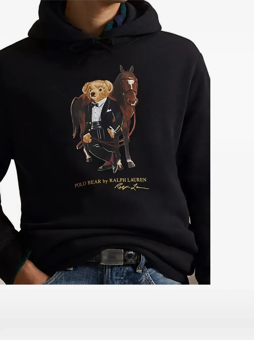 Толстовка с графическим принтом Polo Ralph Lauren, черный — фото 4