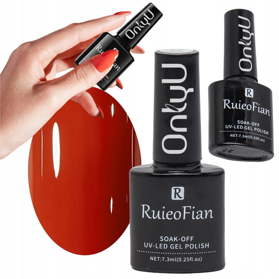 

BLOODY RED HYBRID NAIL POLISH WITH UV GLOSS OnlyU/L068