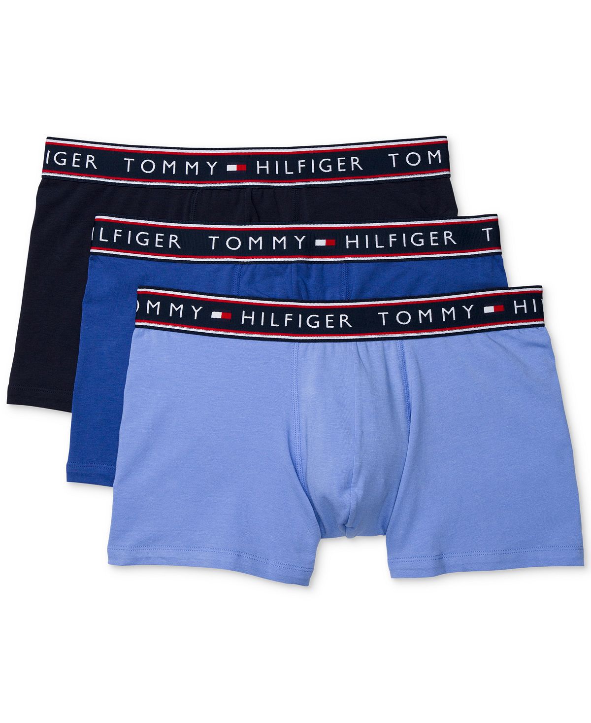 

Мужские влагоотводящие хлопковые эластичные плавки — 3 шт. Tommy Hilfiger