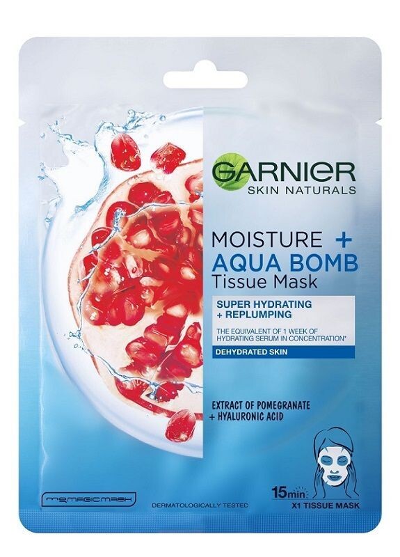 

Garnier Skin Naturals Moisture Bomb Granat тканевая маска для лица, 28 g