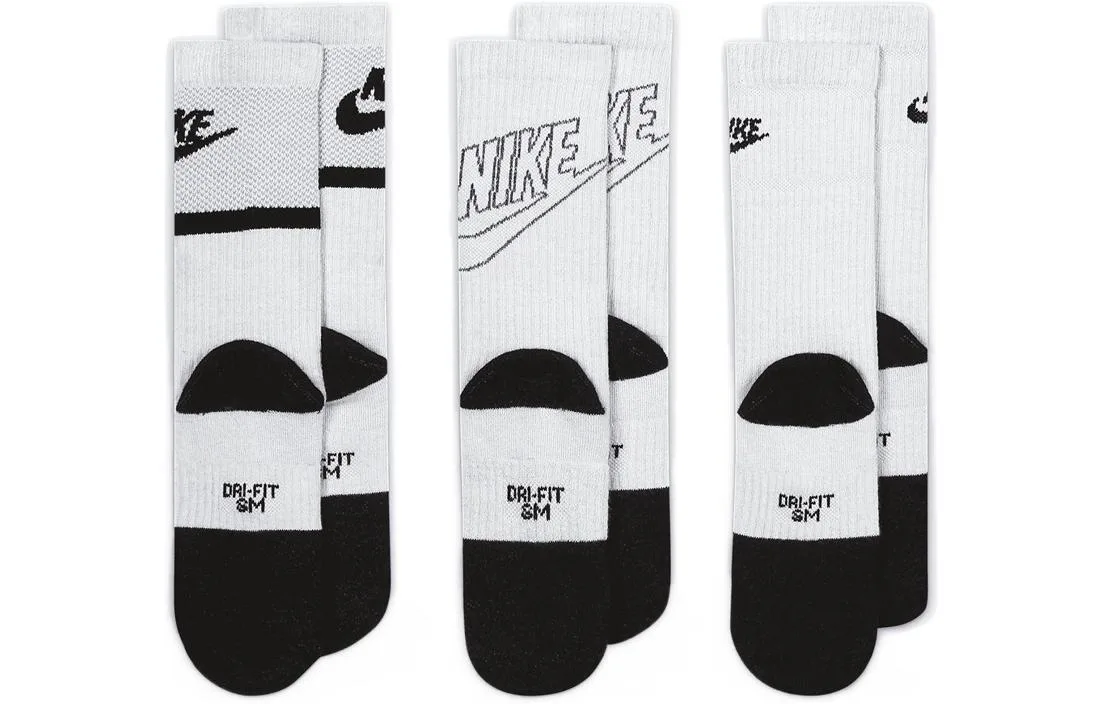 Nike Детские носки 3 пары белые