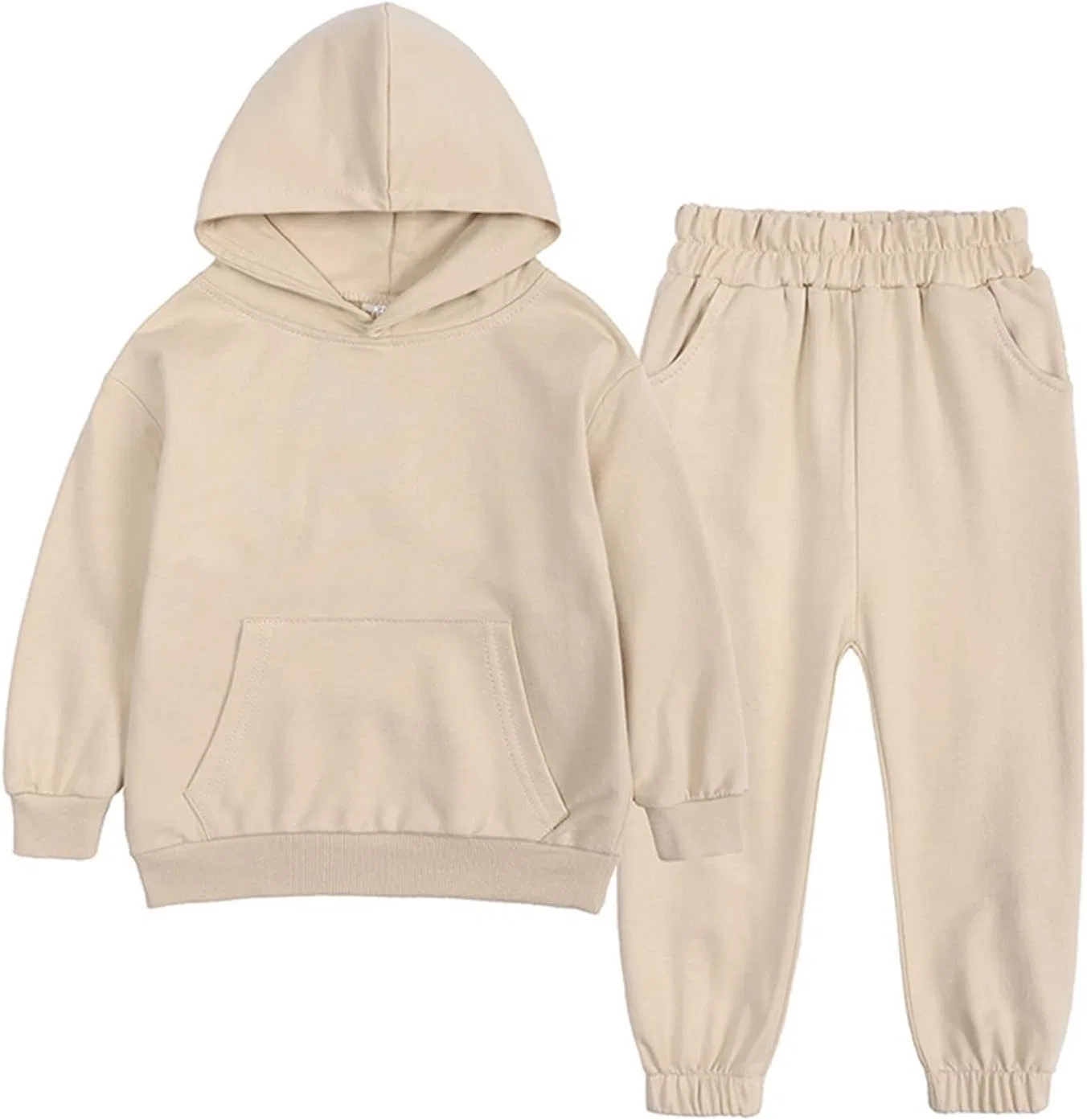 Детский спортивный костюм из 2 предметов, толстовка и джоггеры, Khaki