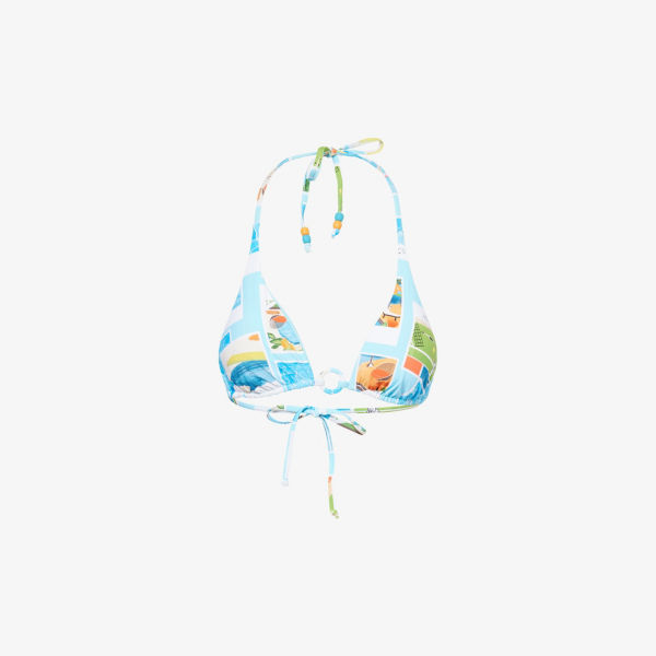 

Бикини-топ треугольный Sunset Seafolly, цвет turquoise