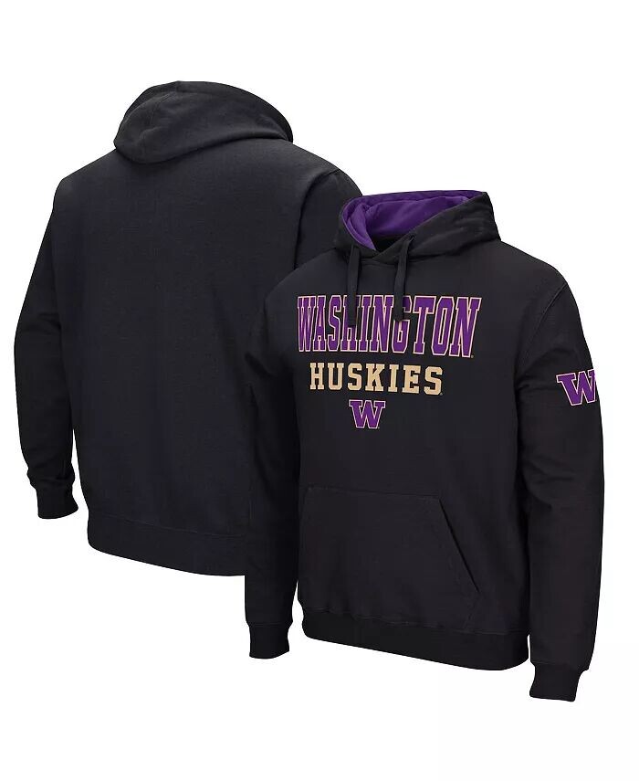 

Мужская черная толстовка с капюшоном Washington Huskies Sunrise Colosseum