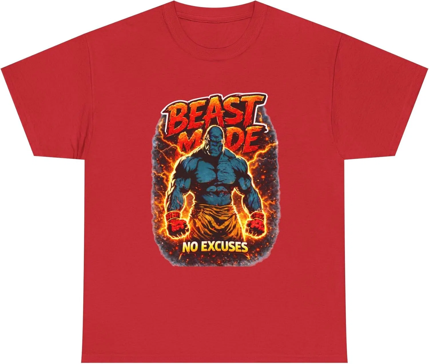 Футболка Beast Mode No Excuses, Red