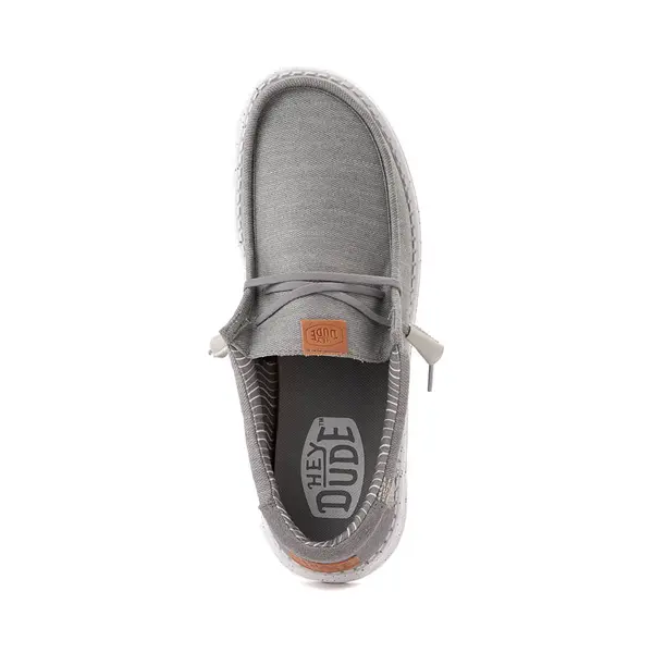 Слипоны Mens HEYDUDE Wally Elevated Basics Slip-On Casual Shoe, серый — фото 2