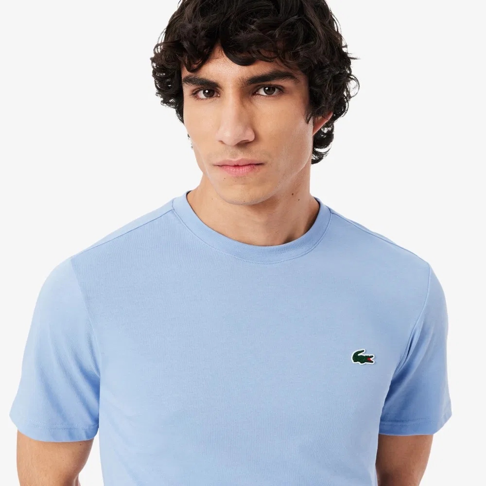 Мужская футболка Daniil Medvedev серо-синяя от Lacoste — фото 2